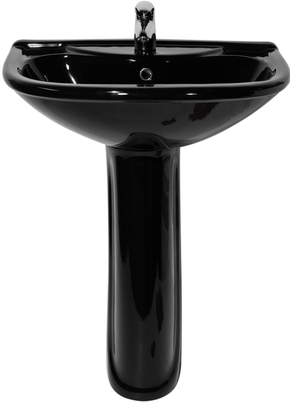 45174100302 Умывальник с пьедесталом Престиж-55 с/о, черный
