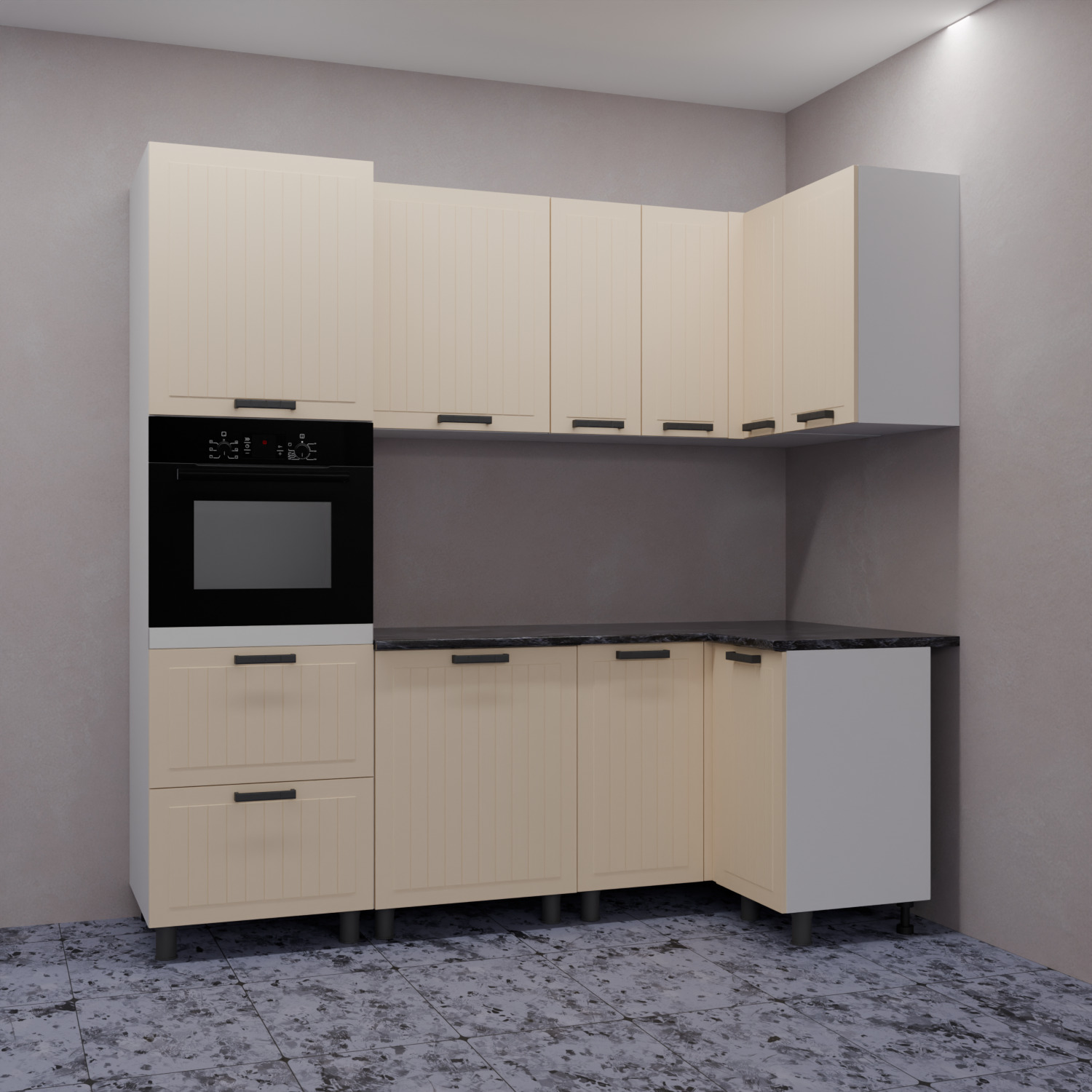 МК Аленушка ВПУ 1000 Орхидея Крем,скоба черная