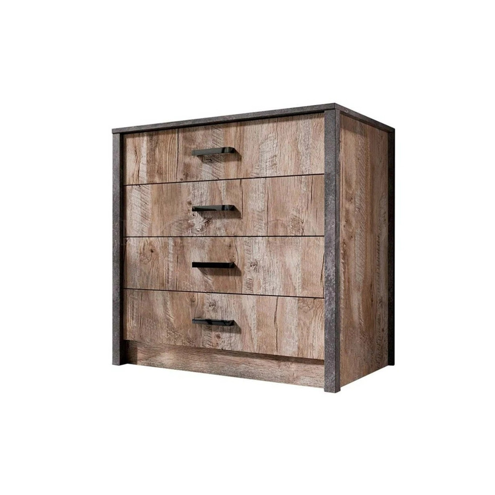 Комод Амели, Дуб Юкон, Бетон темный