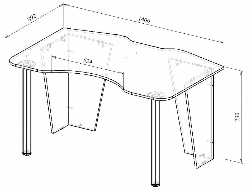 Стол компьютерный Таунт-2