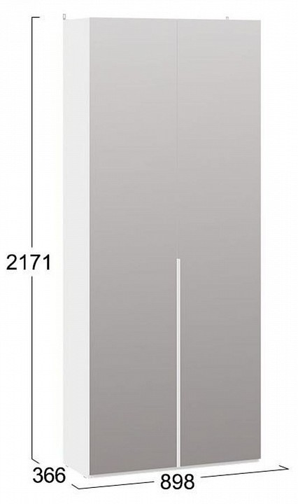 Шкаф платяной Порто СМ-393.07.224