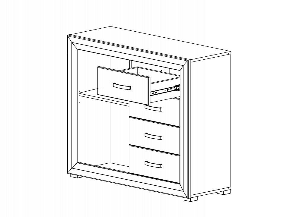 Комод Мальта Мальта B136-KOM1D4S