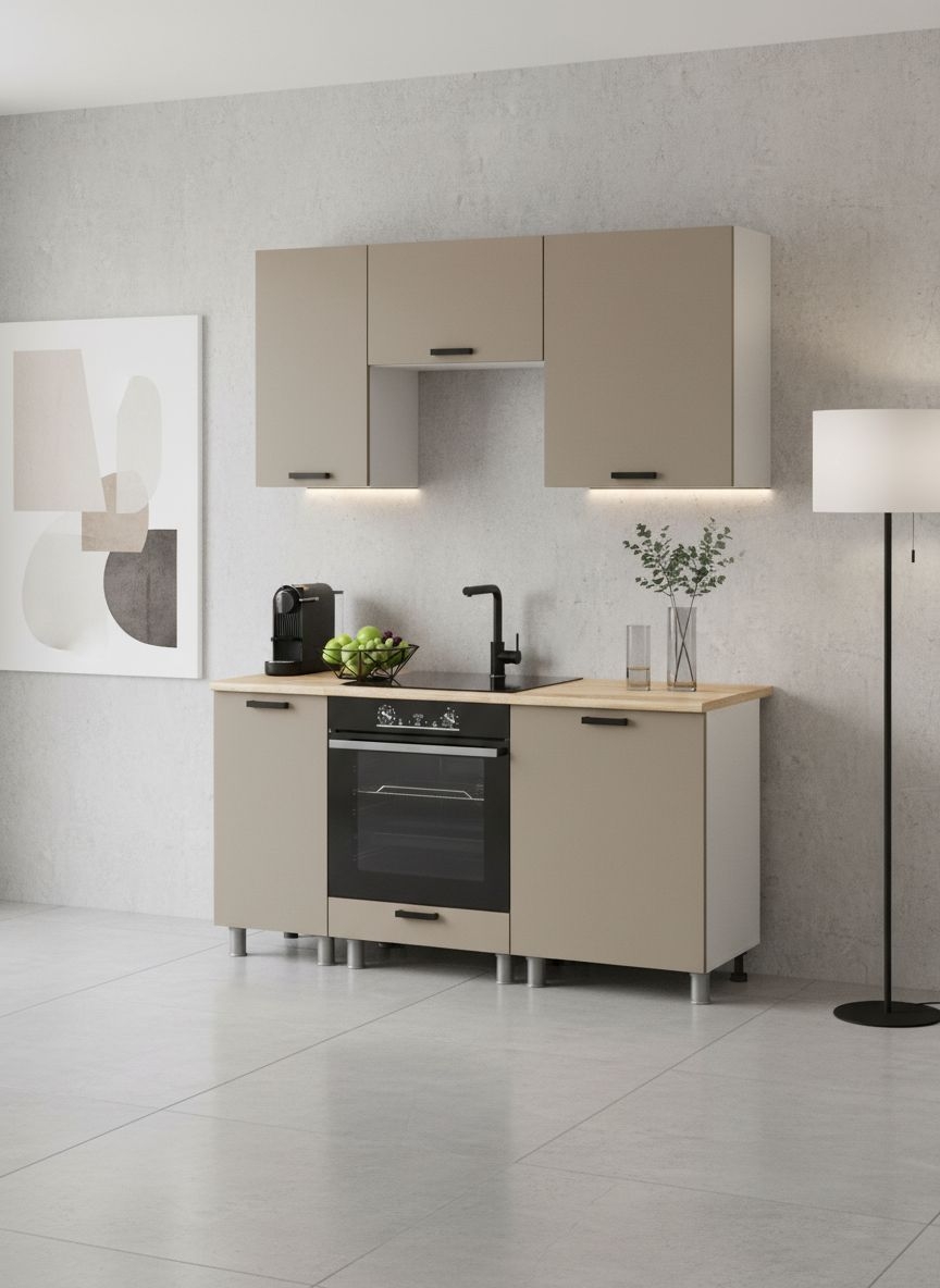 МК Аленушка ВГ 600 Орешник, Матовый Вижен,скоба черный