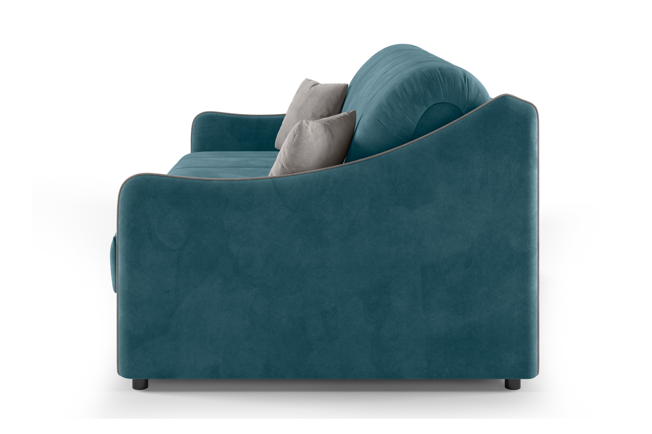 Диван аккордеон Эско синий / серо-бежевый