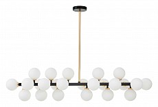 Люстра на штанге LUMINA DECO MARSIADA LDP 6033-24 BK+GD