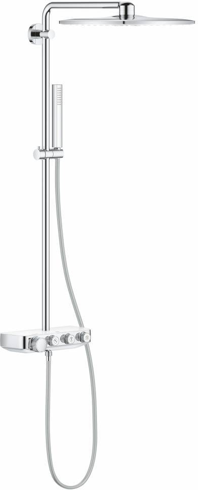 26508LS0 Euphoria SmartControl 310 DUO Cube Душевая система с термостатом, белая луна