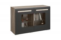 Комод Наоми со стеклом дуб каньон / графит