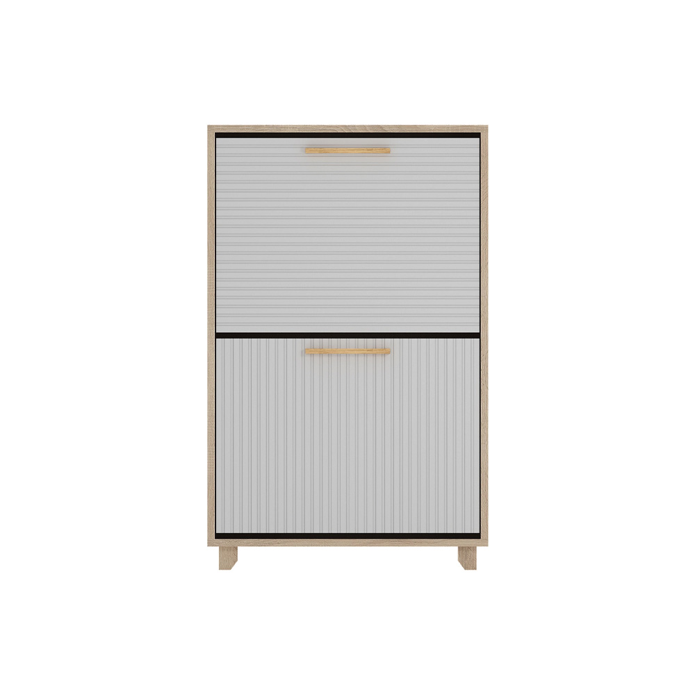 Ньёрд Обувница 600.2 Дуб Сонома/Белый софт матовый