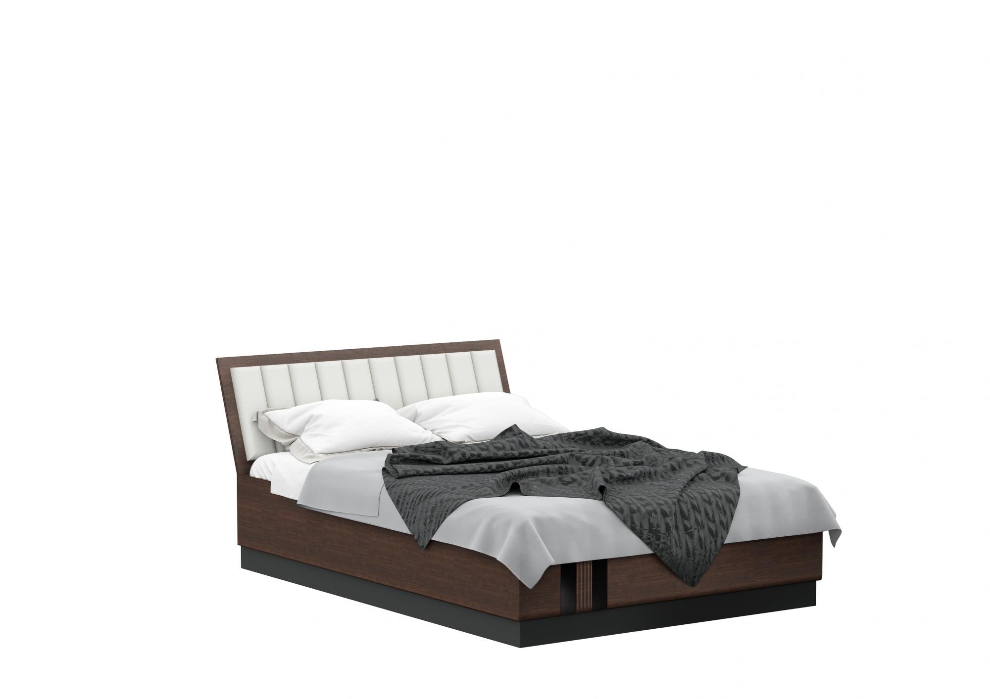 Кровать с подъемным механизмом Магнолия 1,6м, Дерево, Орех