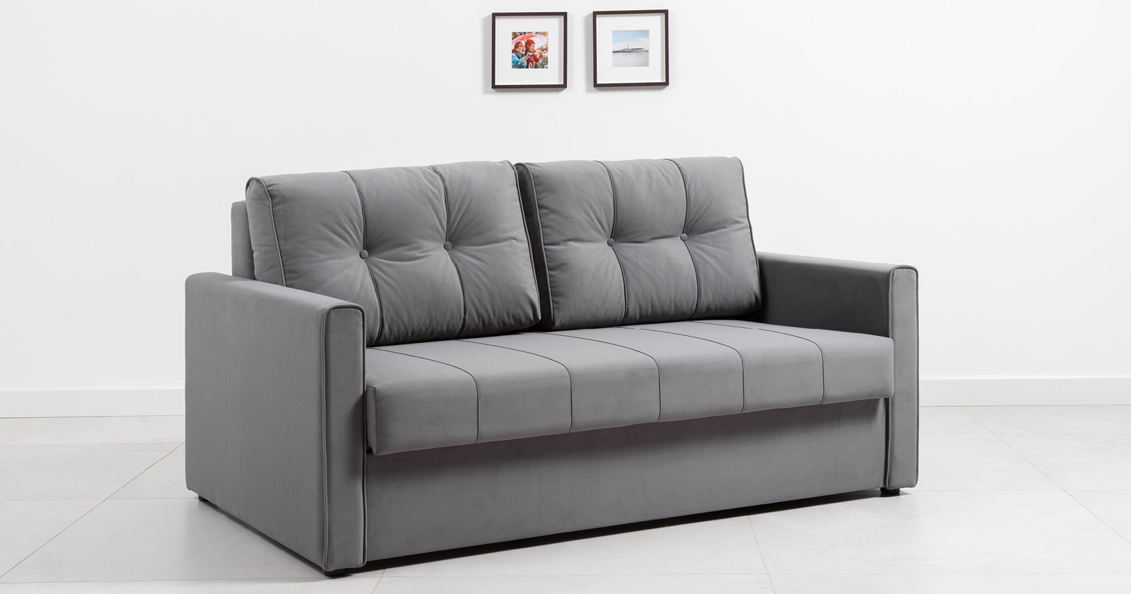 Диван кровать Лео, Серый