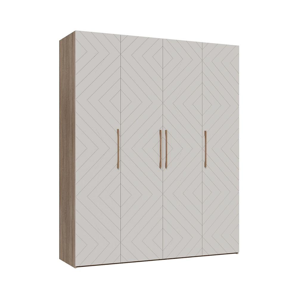 Ньёрд Шкаф 1800 Дуб Сонома/Белый софт матовый