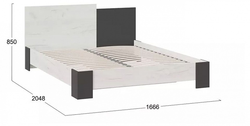 Кровать двуспальная Валери