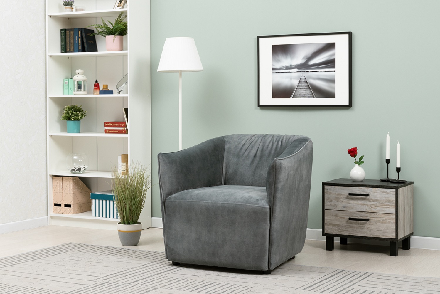 Кресло Флеш Серое