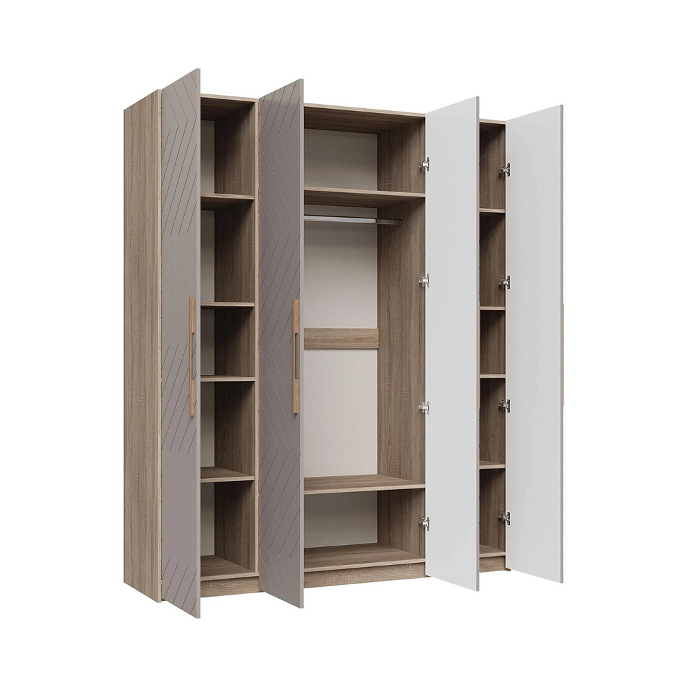 Ньёрд Шкаф 1800 Дуб Сонома/Ива пепельная