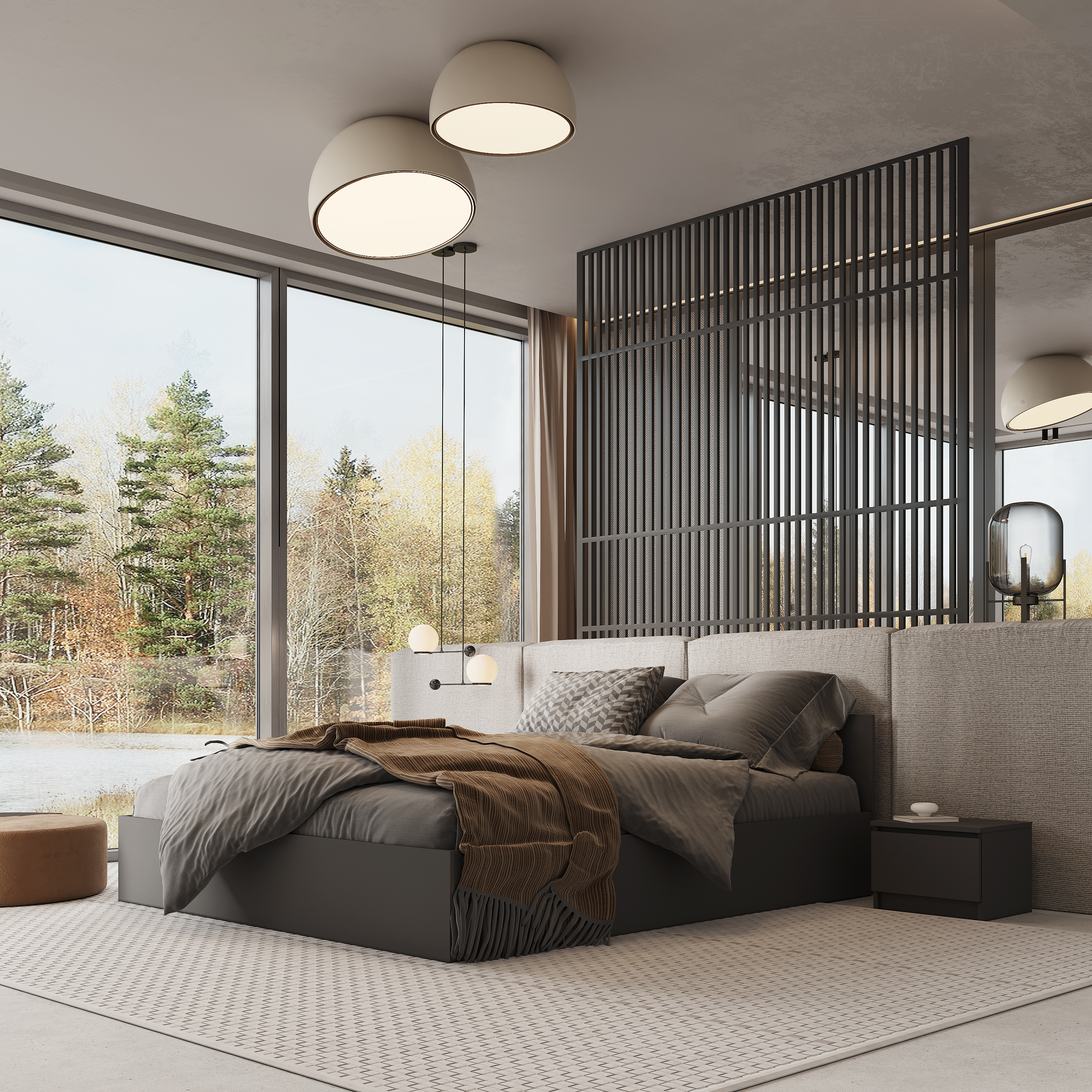 МС Охта Лайт ТумбаПрикроватная 400 Антрацид