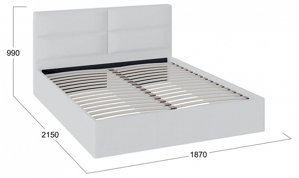 Кровать двуспальная Глосс ТД-319.01.07