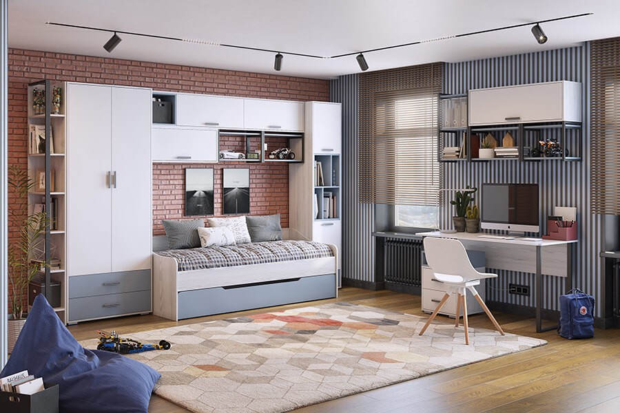 Стол письменный на металлической опоре Стич