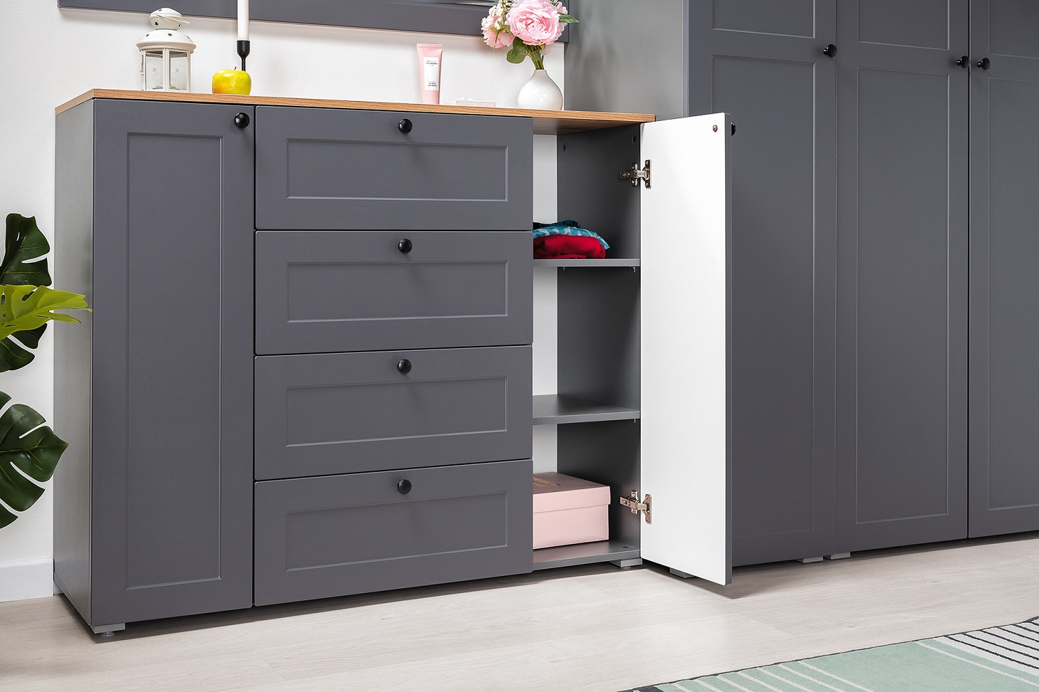 Комод Остин 16.221, Графит