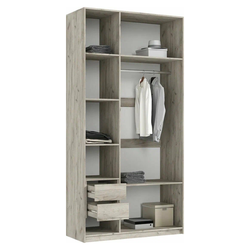 Марвэл Шкаф 3-х ств. (1200) (Кашемир, Дуб Крафт серый)