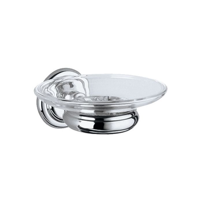 02155019000 ASTOR Мыльница настенная, стекло / хром (Снят с производства!)