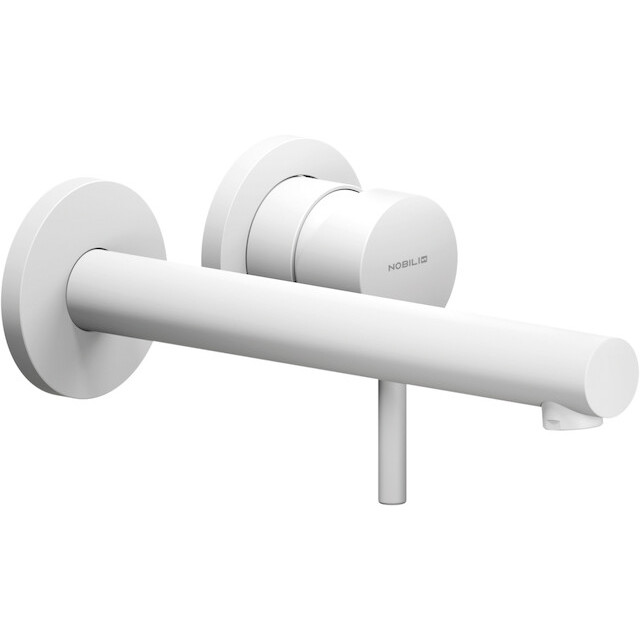 LV00499/1WM LIVE смеситель для раковины настенный на 2 отв.,матовый белый