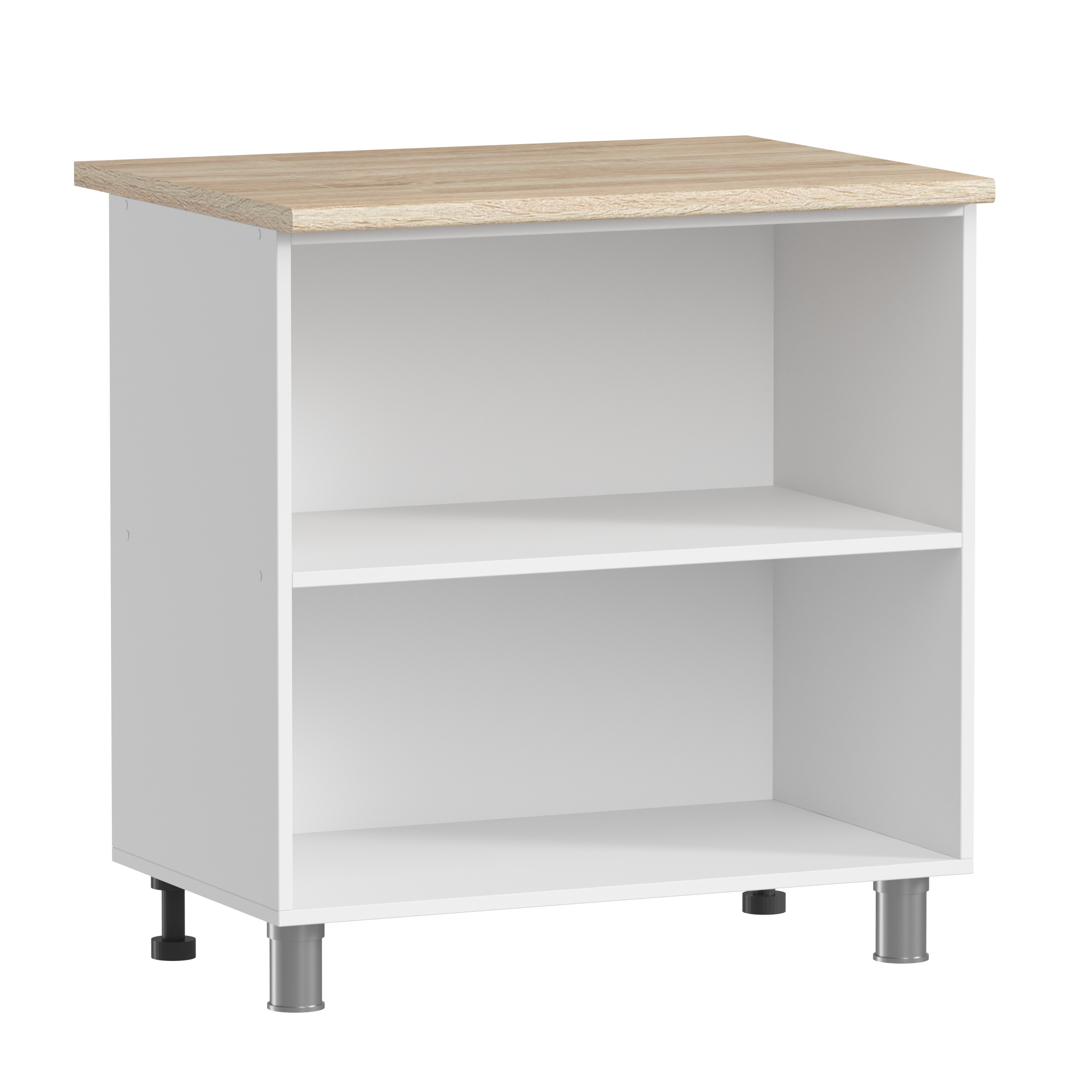 МК Аленушка Н 800 Орешник, Матовая Мята,скоба черный (со столешницей)