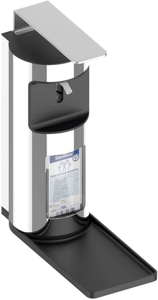 34954010100 PLAN Дозатор жидкого мыла и дезинфицирующих средств, хром (корпус)/алюминий серебристый анодированный E6 EV1 (рычаг)