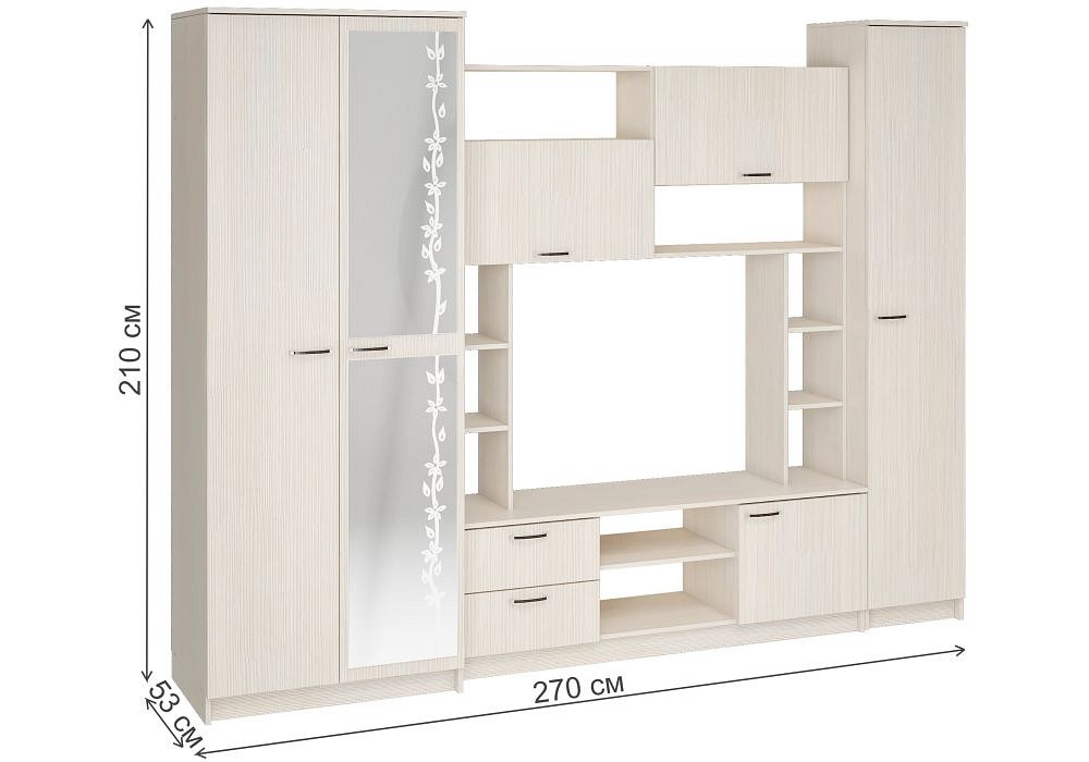 Стенка для гостиной Аула