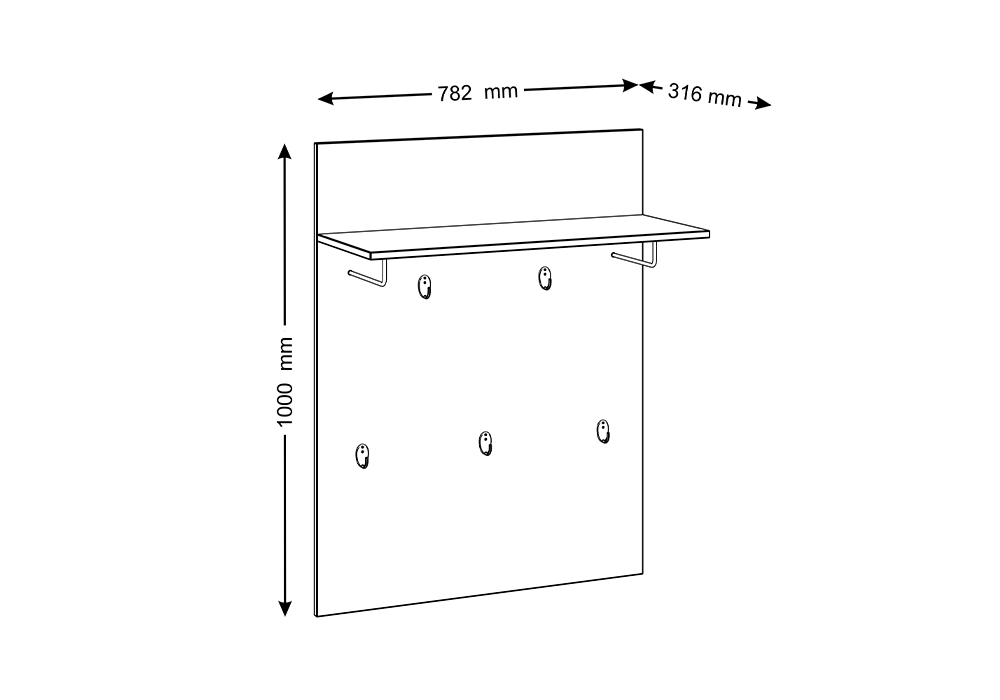Вешалка Сириус сонома