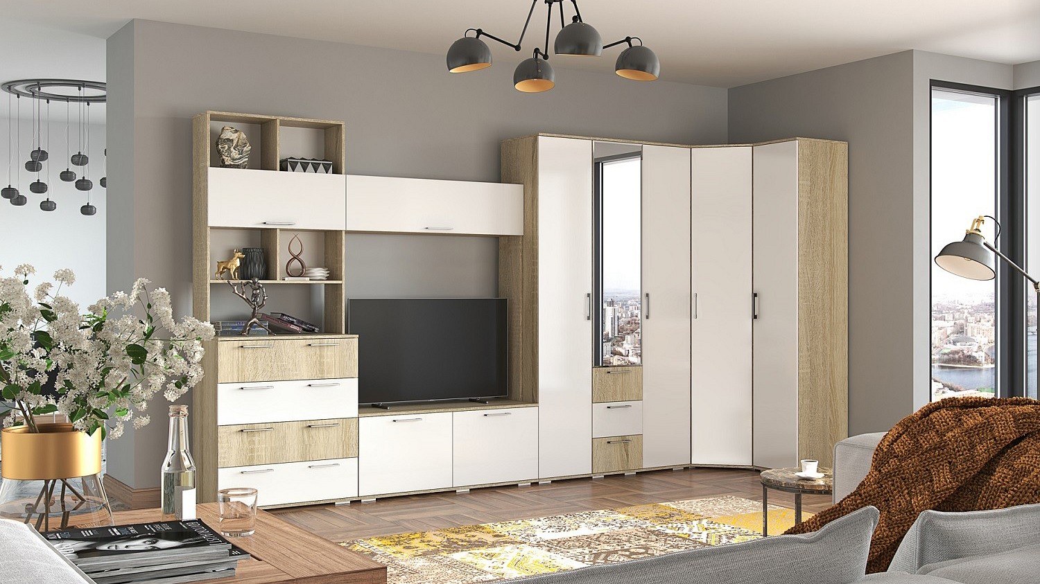 Шкаф платяной Белладжио ПН-01