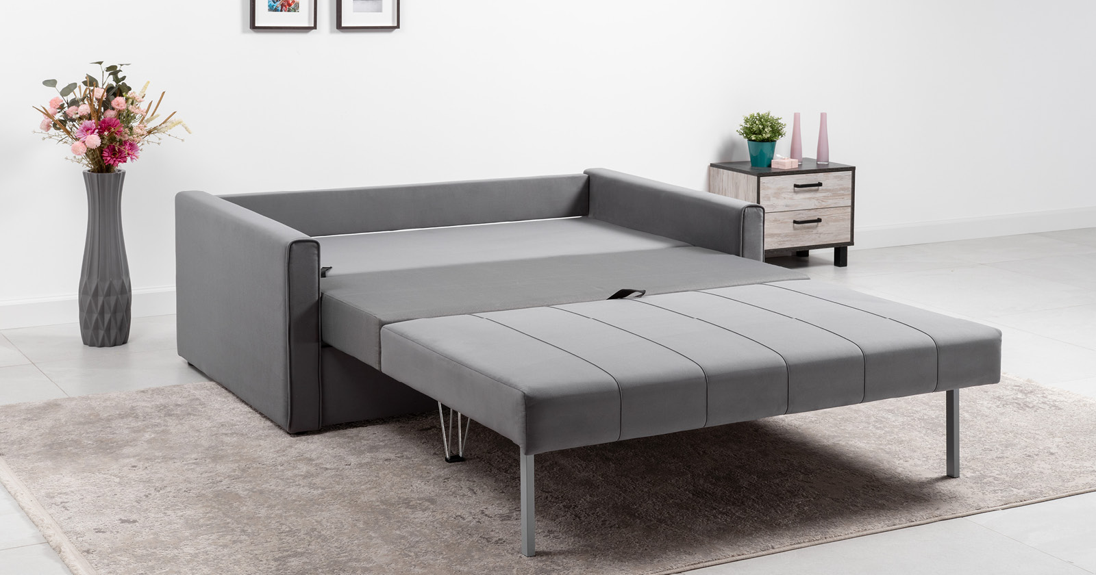 Диван кровать Лео, Серый