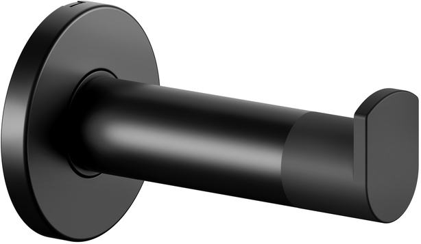 14911370000 PLAN Крючок для полотенца с упором для двери, черный / черный матовый