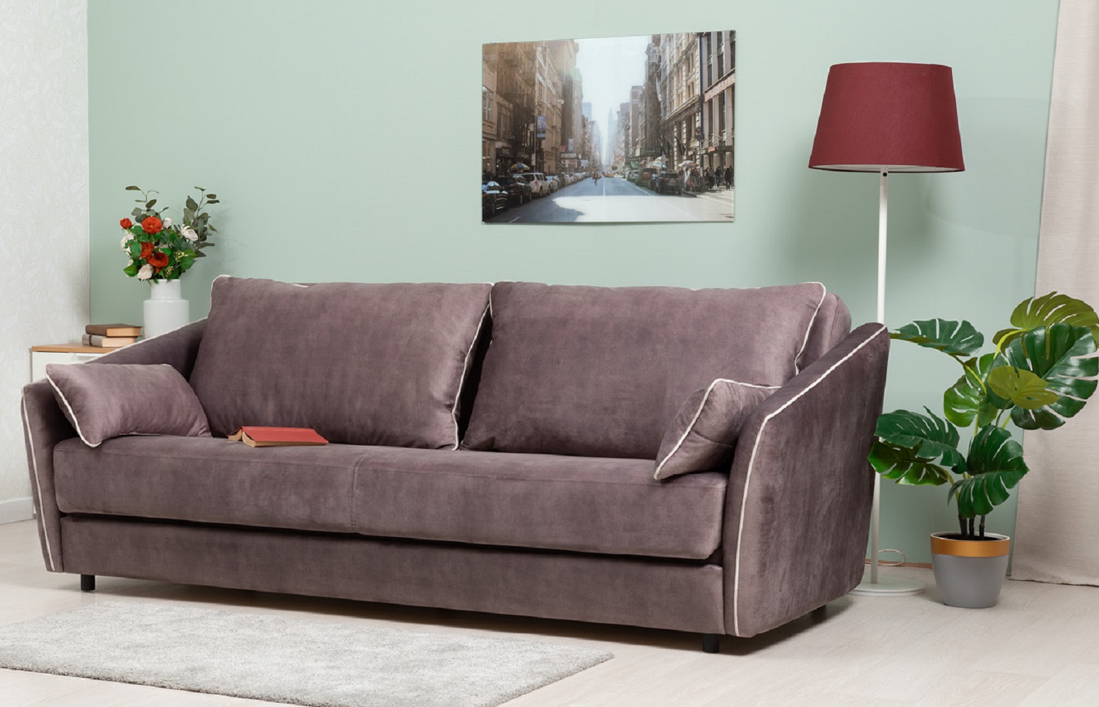 Диван кровать Флеш, Розовый