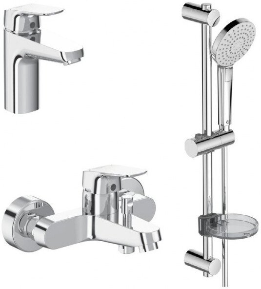 BD001AA Set CERAFLEX (B1713AA см-ль д/умыв. + B1721AA см-ль д/ванны + B2620AA душ. гарнитур)