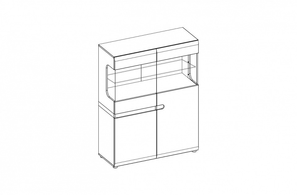 Тумба-витрина Linate 3D-1S/TYP 33