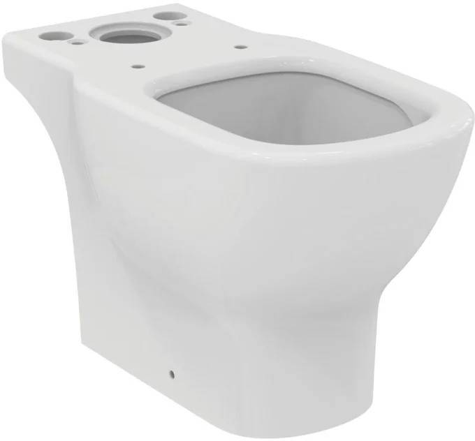 T008701 TESI AquaBlade® Напольный унитаз для монтажа с бачком, горизонтальный выпуск, глубокий смыв, сидение и крышка заказывается доп, с крепежом