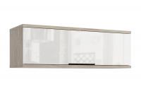 Шкаф навесной Альянс дуб крафт / белый глянец