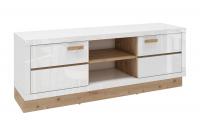 ТВ-Тумба Балтимор белый / дуб дикий