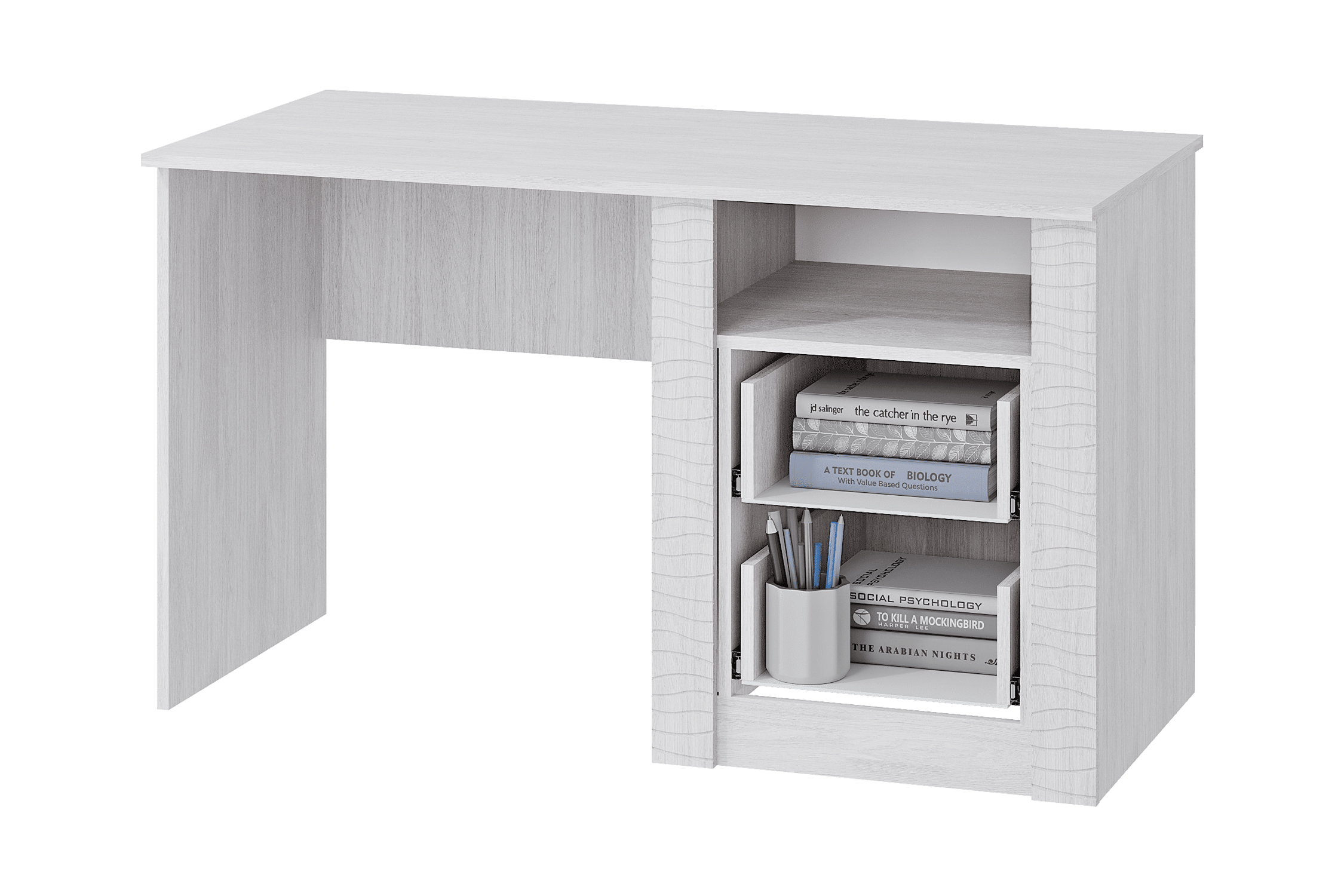 Стол письменный Монако ясень белый