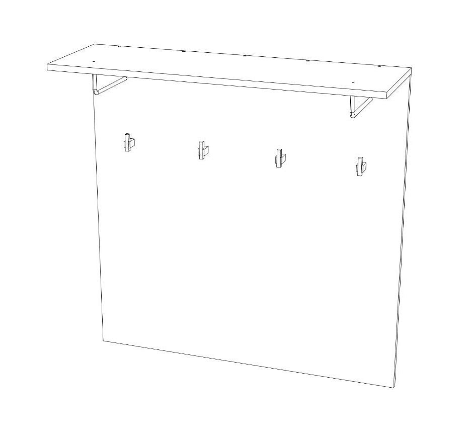 Вешалка-полка Санти НМ 014.16-01
