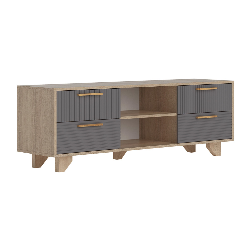 Ньёрд ТВ Тумба 1500.4 Дуб Сонома / Черника