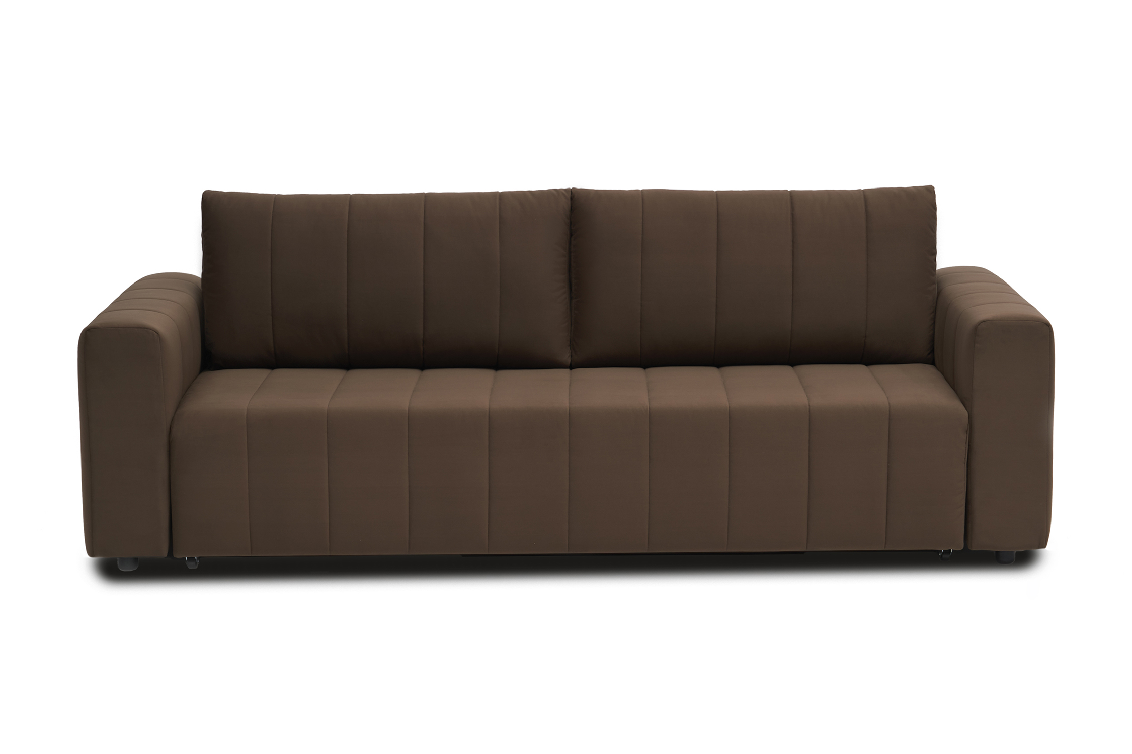 Диван еврокнижка Малибу коричневый