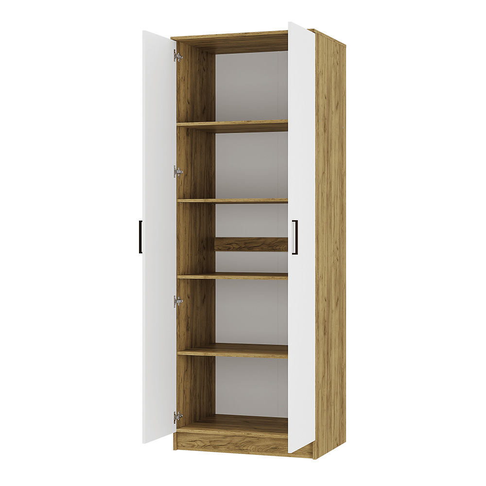 Шкаф двухстворчатый "Евро" ШК-01 крафт/белый