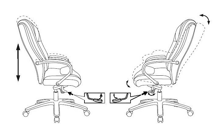 Кресло для руководителя T-9925SL/Chokolate