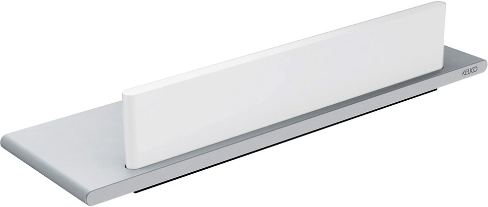 11559170000 EDITION 400 Полочка для душа со скребком, алюминий серебристый анодированный (E6 EV1)/белый (RAL 9010)
