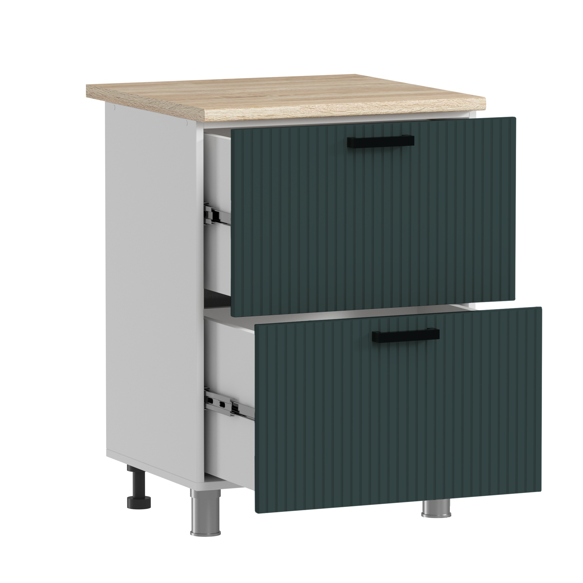 МК Аленушка Н2Я 600 Лотос Изумруд,скоба антрацит (без столешницы)