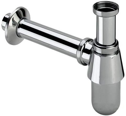 114619 Сифон для биде (латунь), для смесителя с донным клапаном, 1 1/4 x 32 x 200, хром