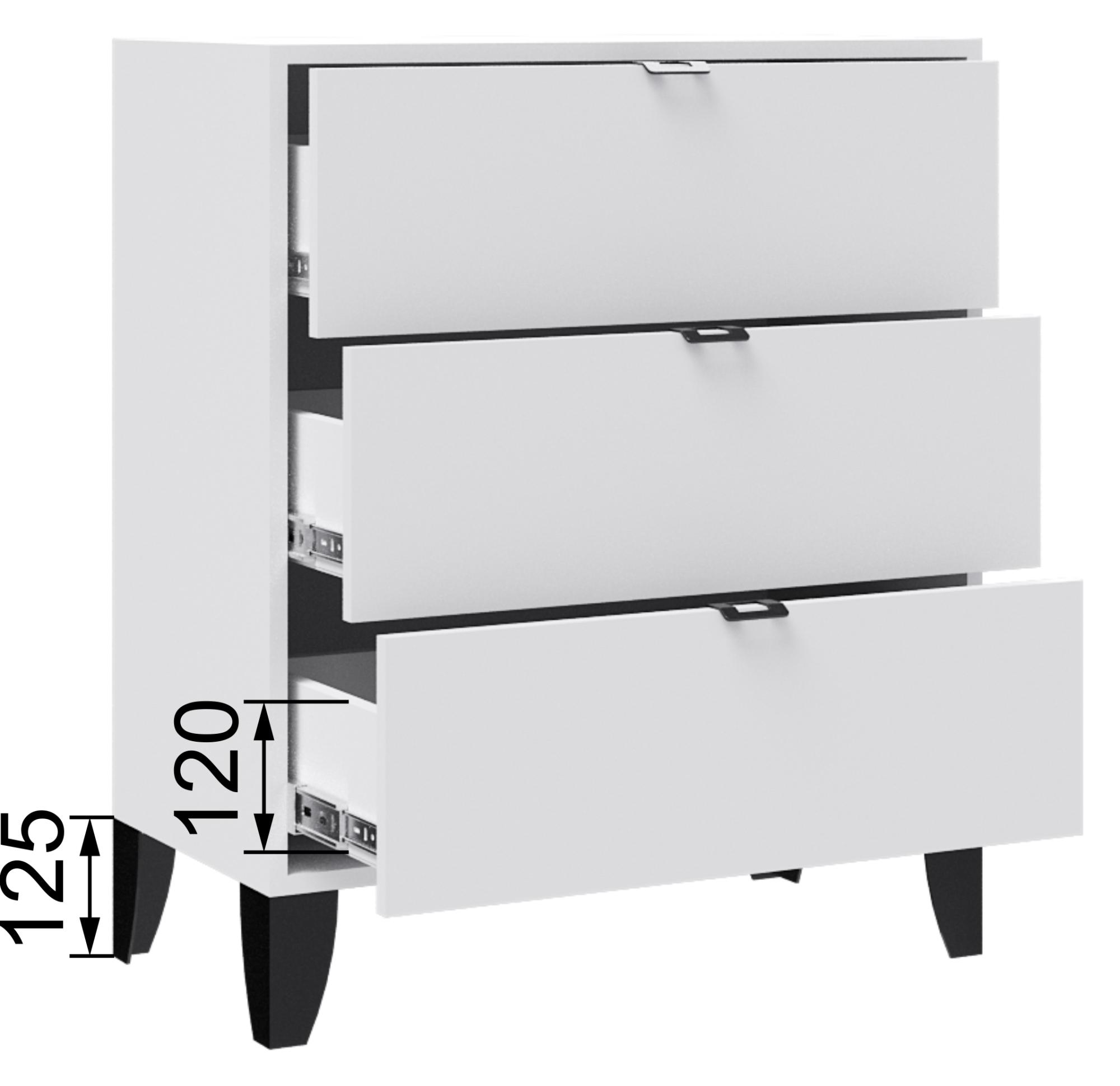 Гостиная Гира комод ГК-1 белый