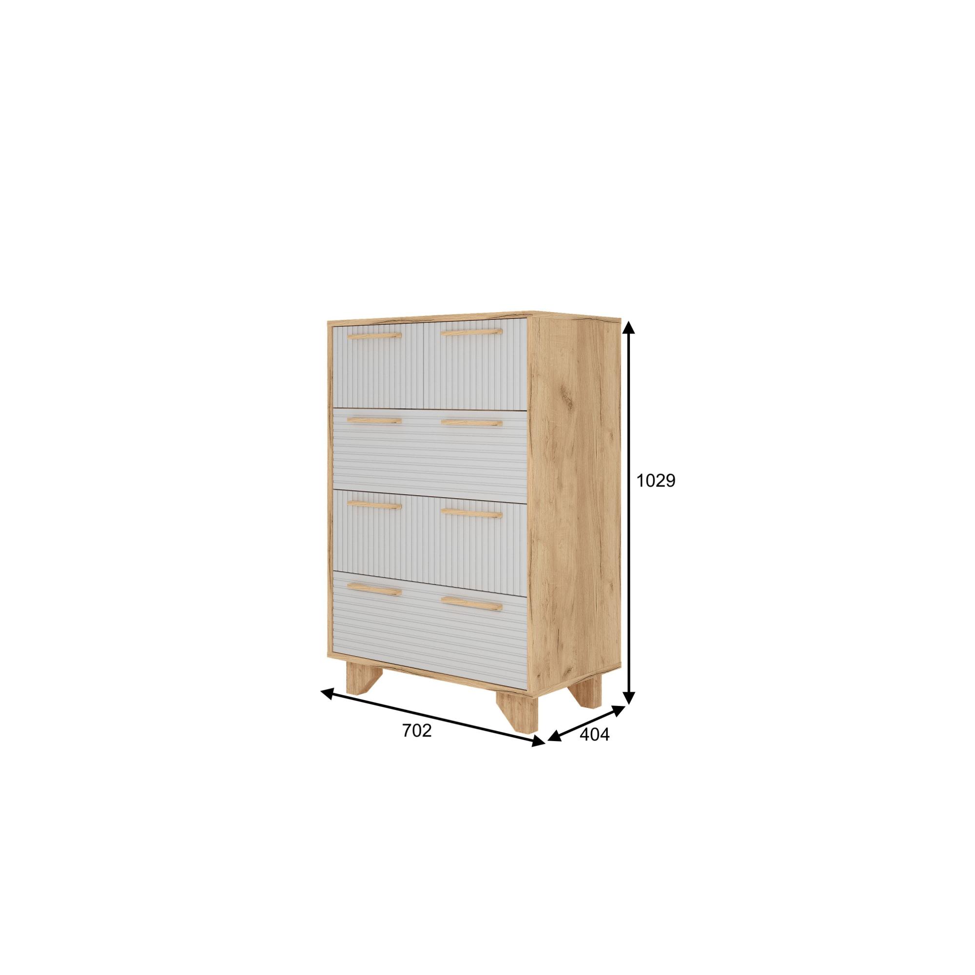 Ньерд Комод 700.5 Дуб вотан/Белый