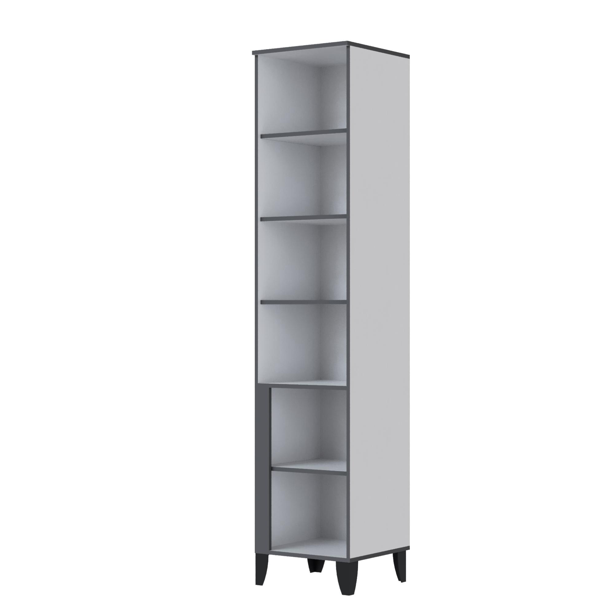 Амара Пенал открытый белый/серый графит